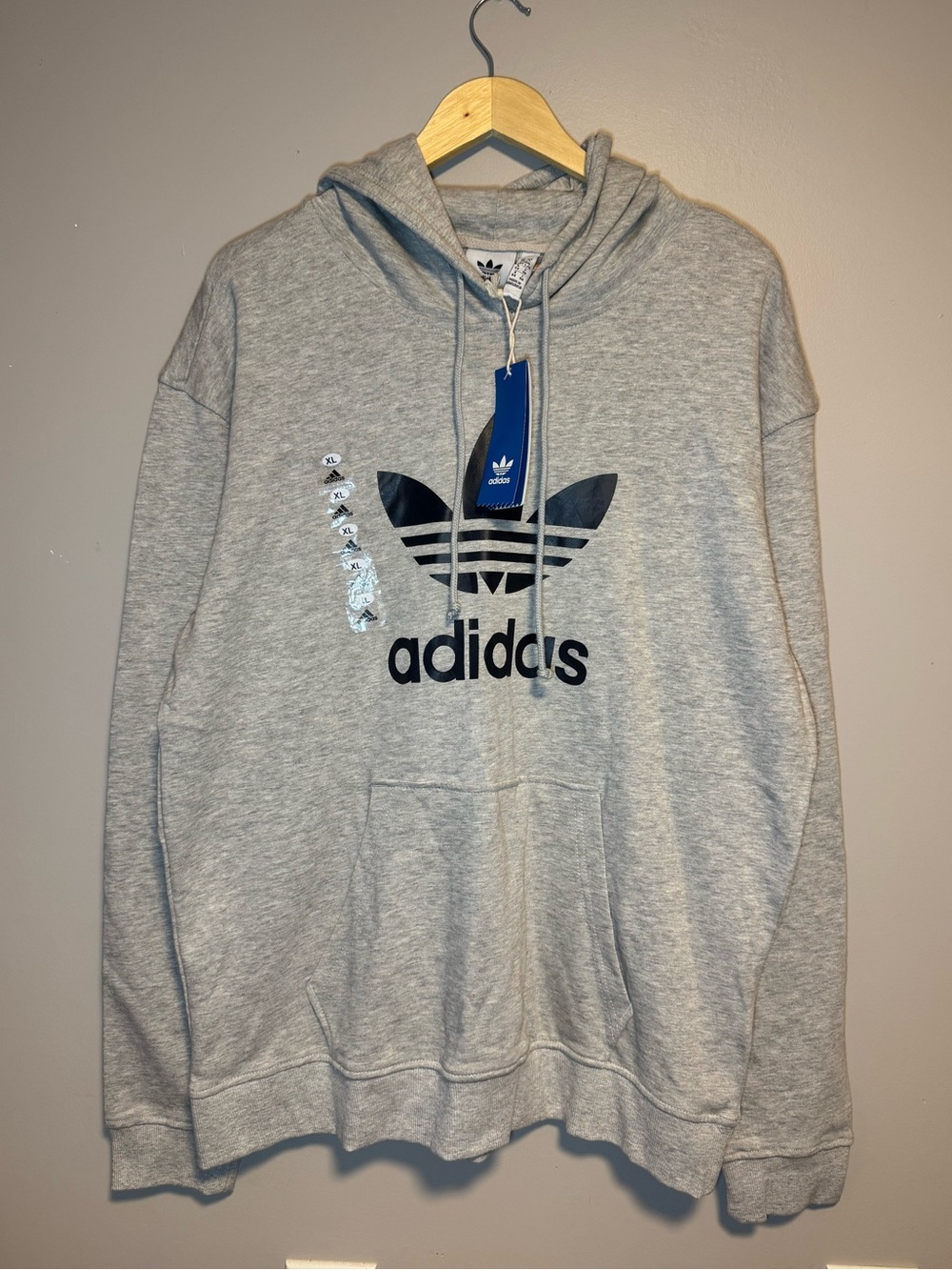 Adidas Hoodie / Large / New / Gray